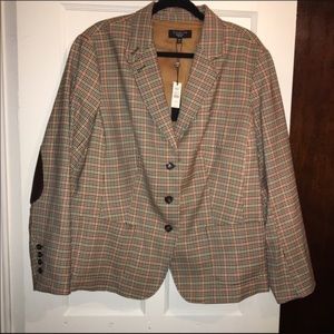 NWT Talbots Blazer with Elbow Patches